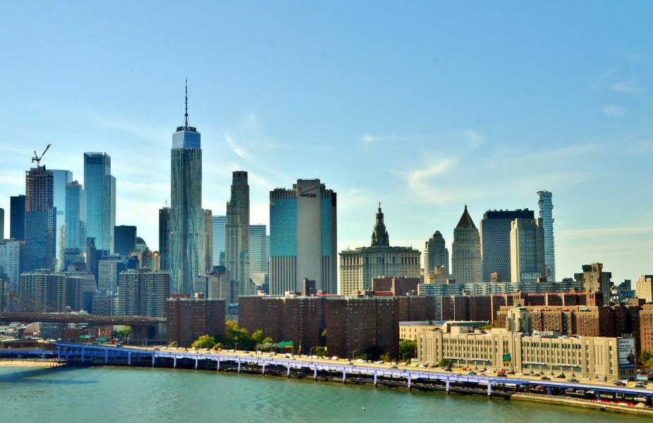 Manhattan und Brooklyn Brigde