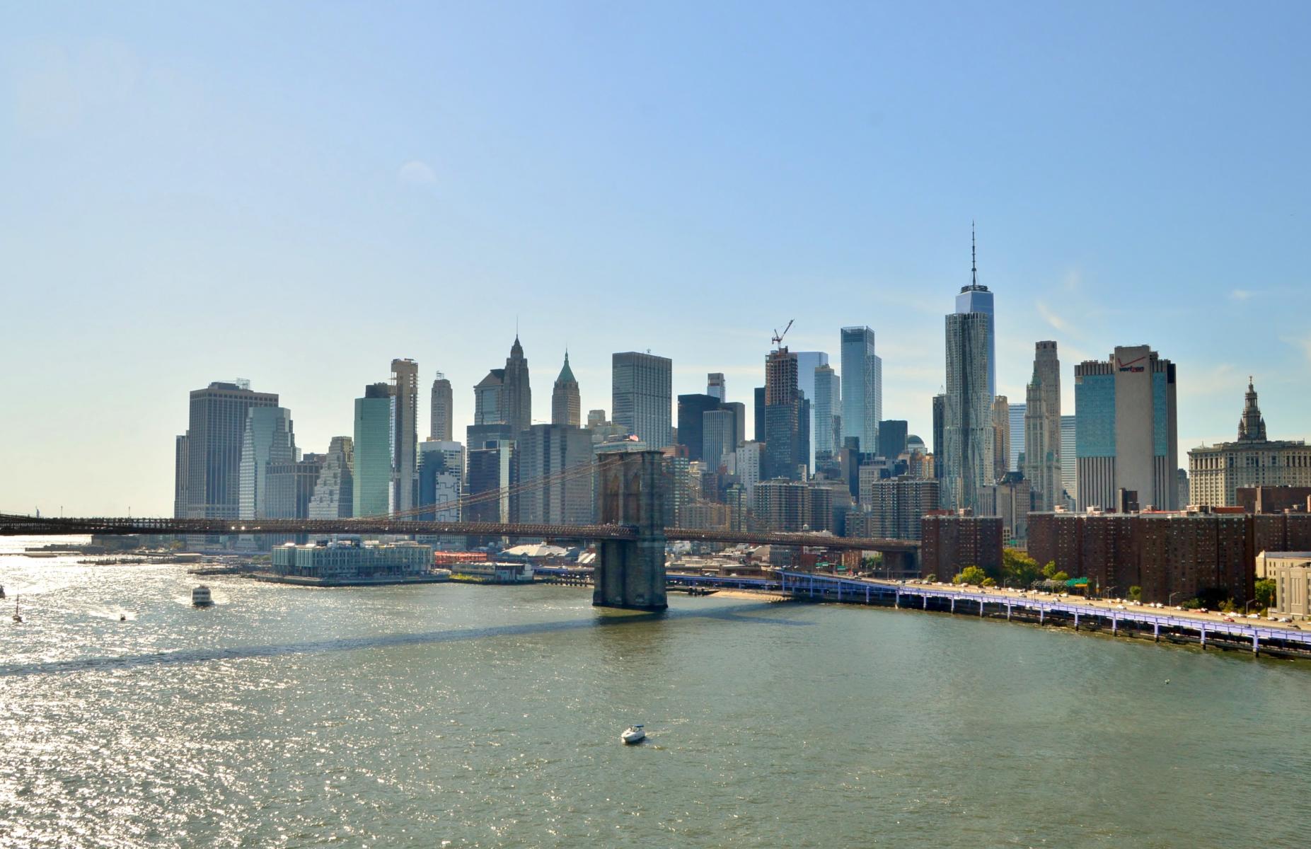Manhattan und Brooklyn Brigde