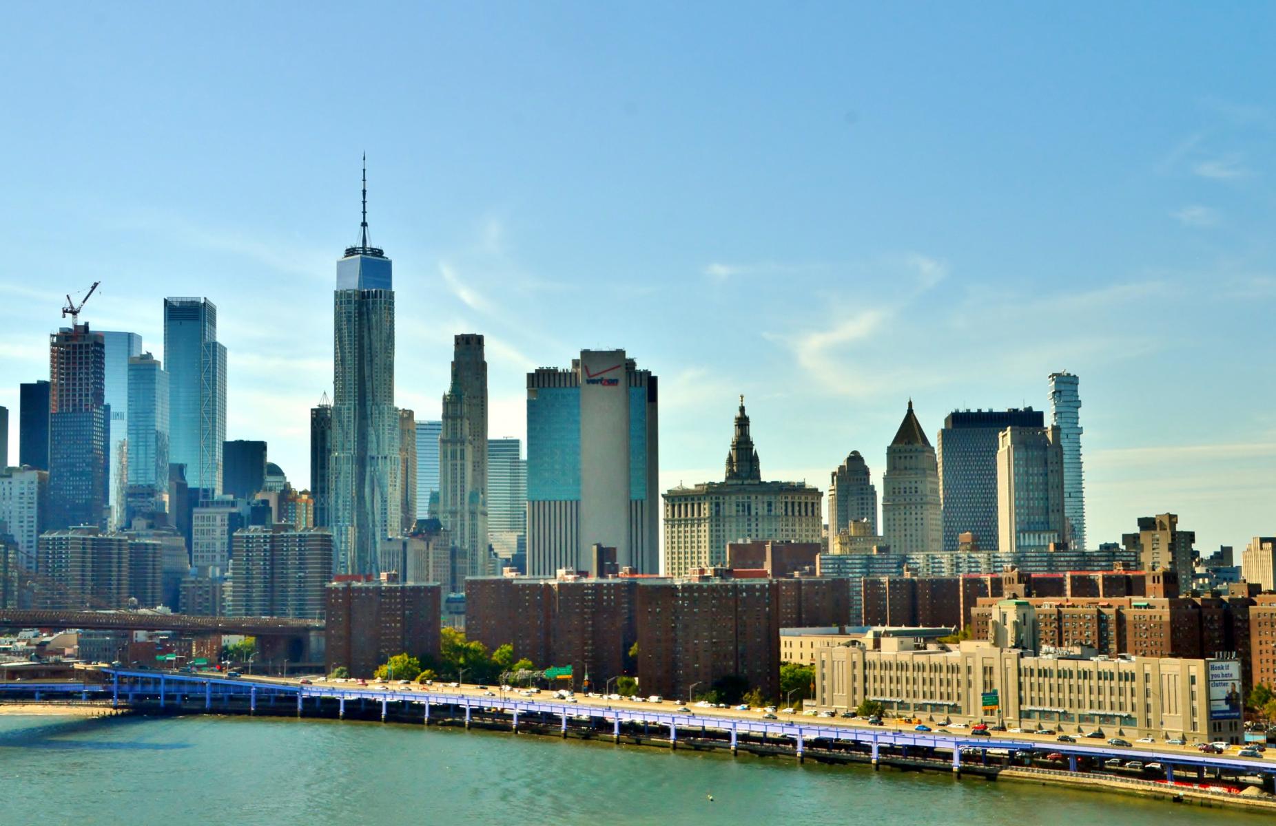 Manhattan und Brooklyn Brigde